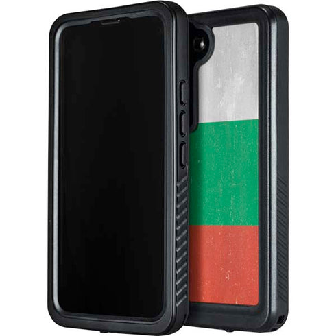 Bulgarian Flag Distressed Galaxy S23 Plus Waterproof Case